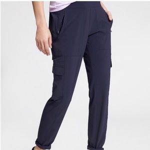 Athleta Chelsea Cargo Pants navy blue size 10